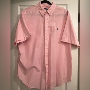 Ralph Lauren light  Pink XL Short Sleeve Button Up